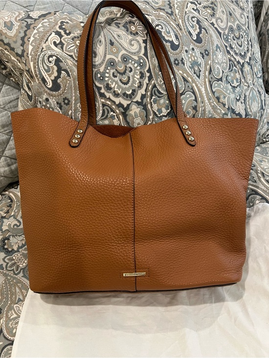 Rebecca Minkoff Handbags - Rebecca Minkoff Tan Pebbled Leather Tote with Stud Accents